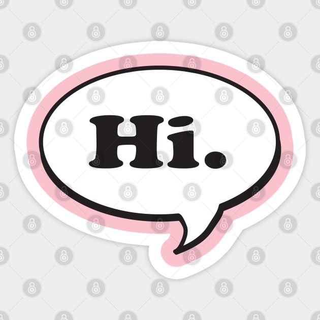 Hi sticker online